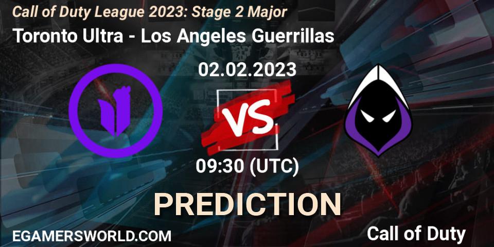 Toronto Ultra vs Los Angeles Guerrillas: Match Prediction. 02.02.2023 at 21:30, Call of Duty, Call of Duty League 2023: Stage 2 Major