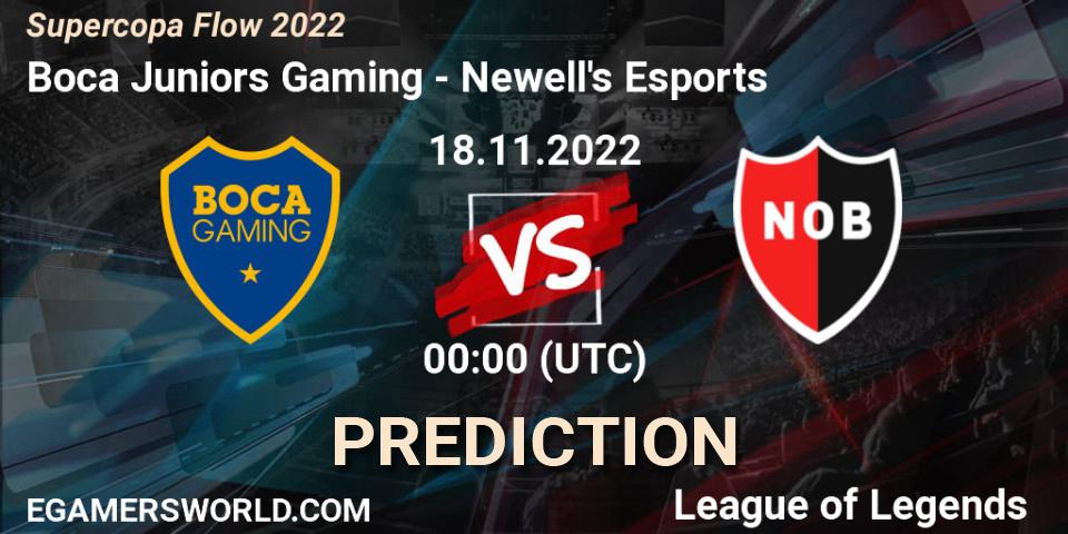 Boca Juniors Gaming vs Newell's Esports: Match Prediction. 18.11.2022 at 00:00, LoL, Supercopa Flow 2022