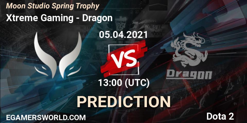 Xtreme Gaming vs Dragon: Match Prediction. 05.04.2021 at 08:05, Dota 2, Moon Studio Spring Trophy
