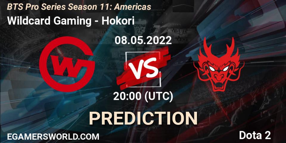 Wildcard Gaming vs Hokori: Match Prediction. 03.05.2022 at 22:18, Dota 2, BTS Pro Series Season 11: Americas