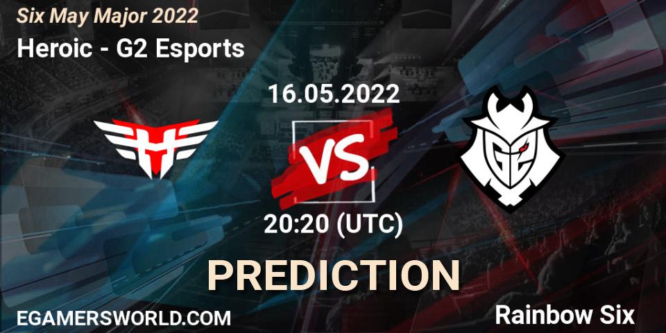 Heroic vs G2 Esports: Match Prediction. 16.05.2022 at 20:20, Rainbow Six, Six Charlotte Major 2022