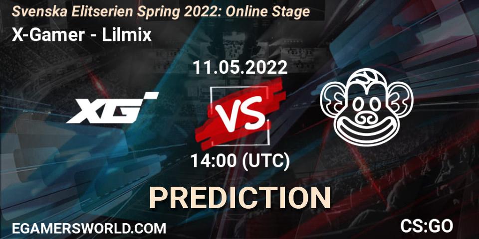 X-Gamer vs Lilmix: Match Prediction. 11.05.2022 at 14:00, Counter-Strike (CS2), Svenska Elitserien Spring 2022: Online Stage
