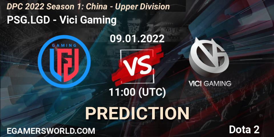 PSG.LGD vs Vici Gaming: Match Prediction. 09.01.22, Dota 2, DPC 2022 Season 1: China - Upper Division