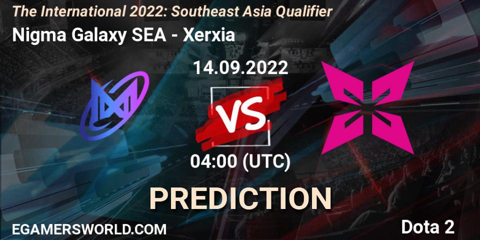 Nigma Galaxy SEA vs Xerxia: Match Prediction. 14.09.22, Dota 2, The International 2022: Southeast Asia Qualifier
