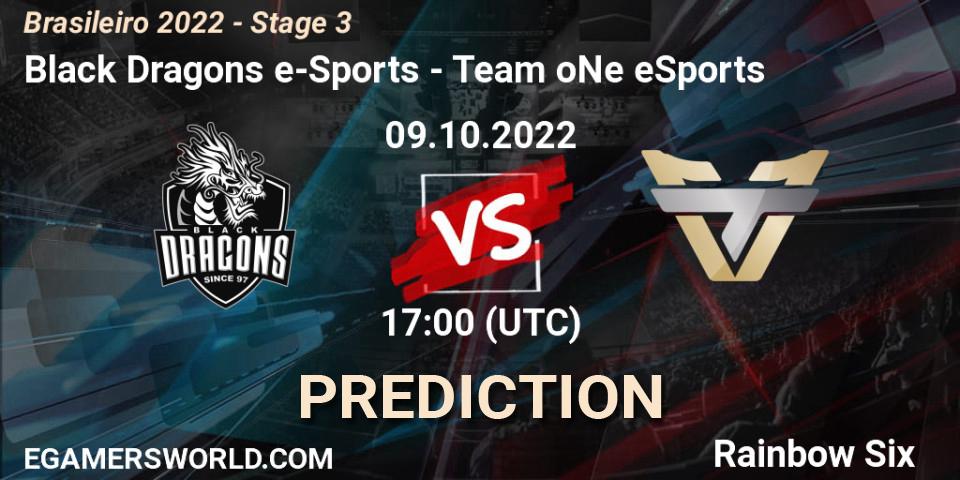 Black Dragons e-Sports vs Team oNe eSports: Match Prediction. 09.10.22, Rainbow Six, Brasileirão 2022 - Stage 3