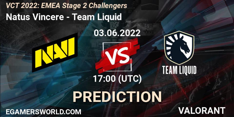 Natus Vincere vs Team Liquid: Match Prediction. 03.06.22, VALORANT, VCT 2022: EMEA Stage 2 Challengers