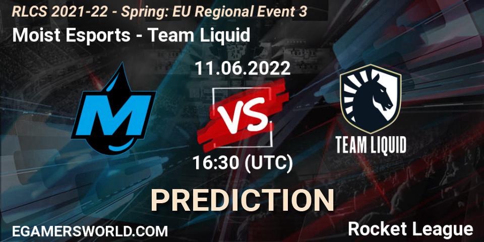 Moist Esports vs Team Liquid: Match Prediction. 11.06.2022 at 16:30, Rocket League, RLCS 2021-22 - Spring: EU Regional Event 3