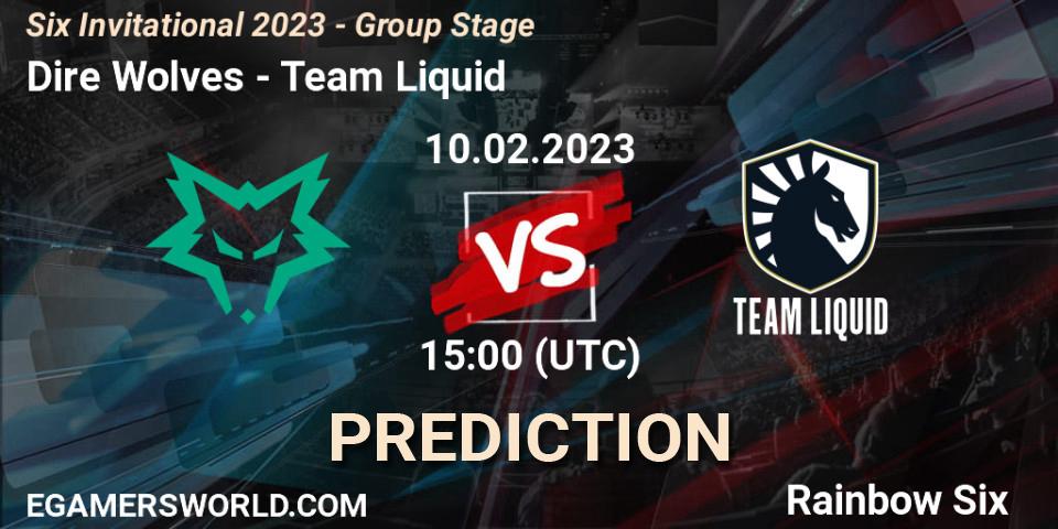 Dire Wolves vs Team Liquid: Match Prediction. 10.02.23, Rainbow Six, Six Invitational 2023 - Group Stage