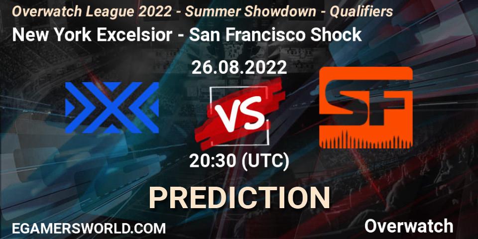 New York Excelsior vs San Francisco Shock: Match Prediction. 26.08.2022 at 20:30, Overwatch, Overwatch League 2022 - Summer Showdown - Qualifiers