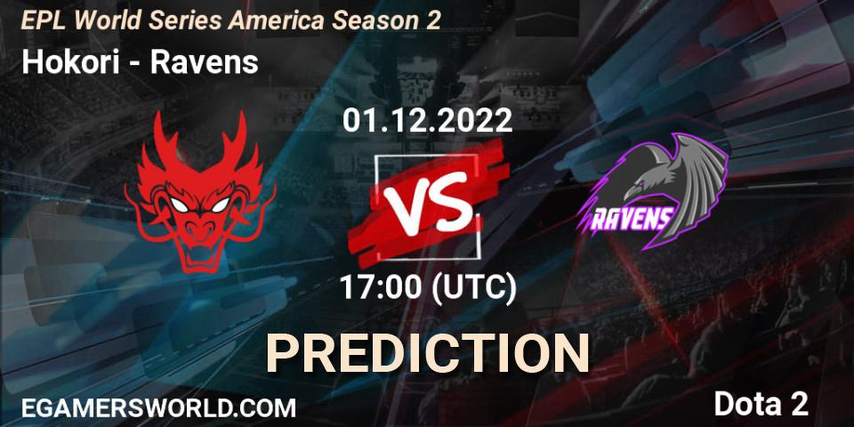 Hokori vs Ravens: Match Prediction. 01.12.22, Dota 2, EPL World Series America Season 2