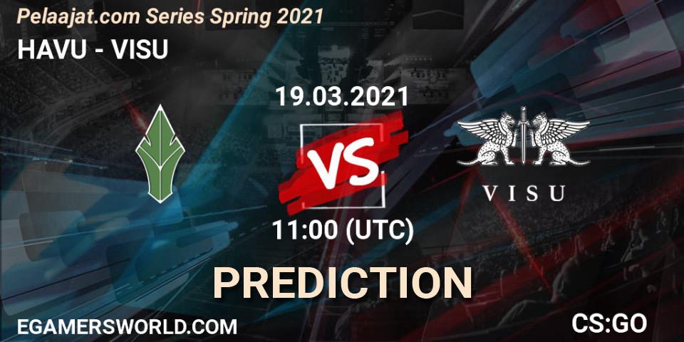 HAVU vs VISU: Match Prediction. 19.03.2021 at 11:00, Counter-Strike (CS2), Pelaajat.com Series Spring 2021