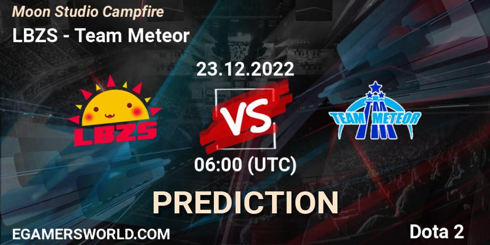 LBZS vs Team Meteor: Match Prediction. 23.12.22, Dota 2, Moon Studio Campfire
