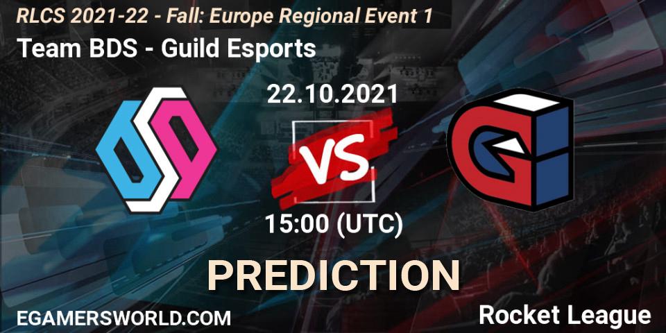 Team BDS vs Guild Esports: Match Prediction. 22.10.2021 at 15:00, Rocket League, RLCS 2021-22 - Fall: Europe Regional Event 1