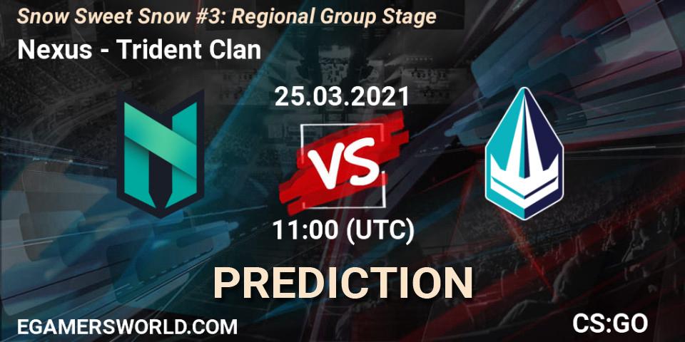 Nexus vs Trident Clan: Match Prediction. 25.03.2021 at 11:00, Counter-Strike (CS2), Snow Sweet Snow #3: Regional Group Stage