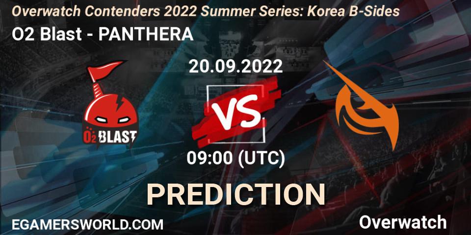 O2 Blast vs PANTHERA: Match Prediction. 20.09.2022 at 09:00, Overwatch, Overwatch Contenders 2022 Summer Series: Korea B-Sides