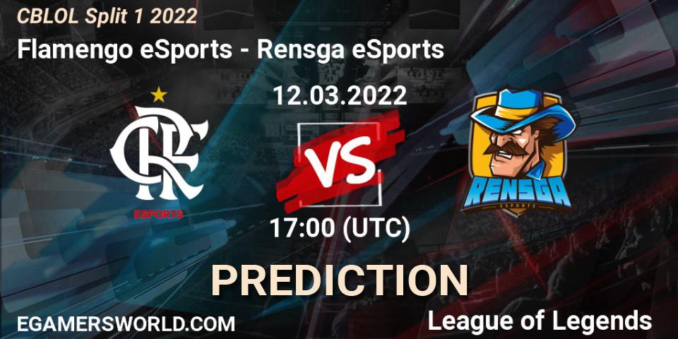 Flamengo eSports vs Rensga eSports: Match Prediction. 12.03.2022 at 17:10, LoL, CBLOL Split 1 2022