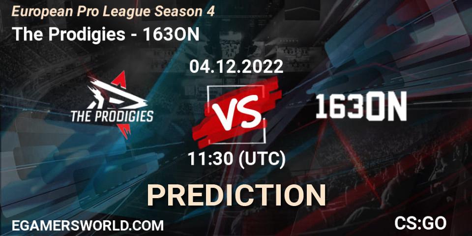 The Prodigies vs 163ON: Match Prediction. 04.12.2022 at 11:30, Counter-Strike (CS2), European Pro League Season 4