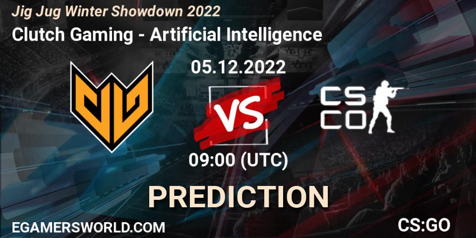 Clutch Gaming vs Artificial Intelligence: Match Prediction. 05.12.22, CS2 (CS:GO), Jig Jug Winter Showdown 2022