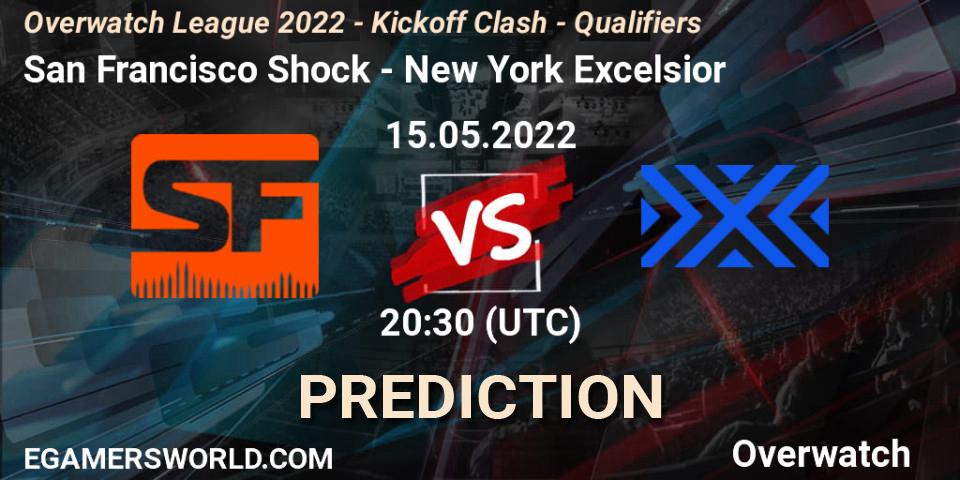 San Francisco Shock vs New York Excelsior: Match Prediction. 15.05.2022 at 20:45, Overwatch, Overwatch League 2022 - Kickoff Clash - Qualifiers
