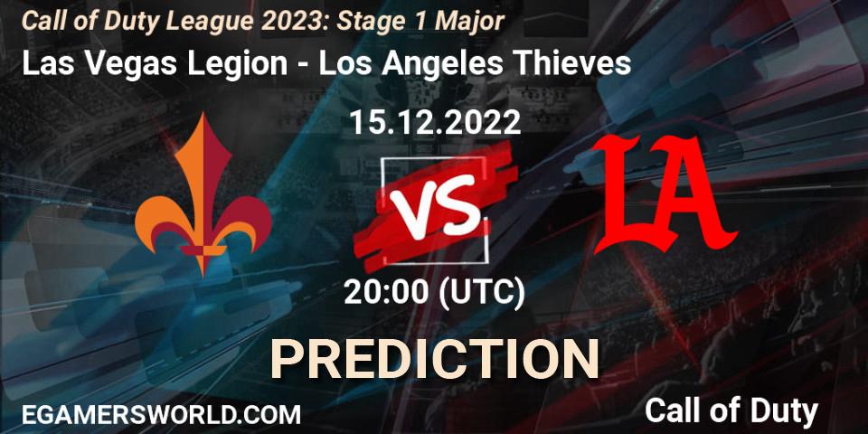 Las Vegas Legion vs Los Angeles Thieves: Match Prediction. 15.12.2022 at 20:55, Call of Duty, Call of Duty League 2023: Stage 1 Major