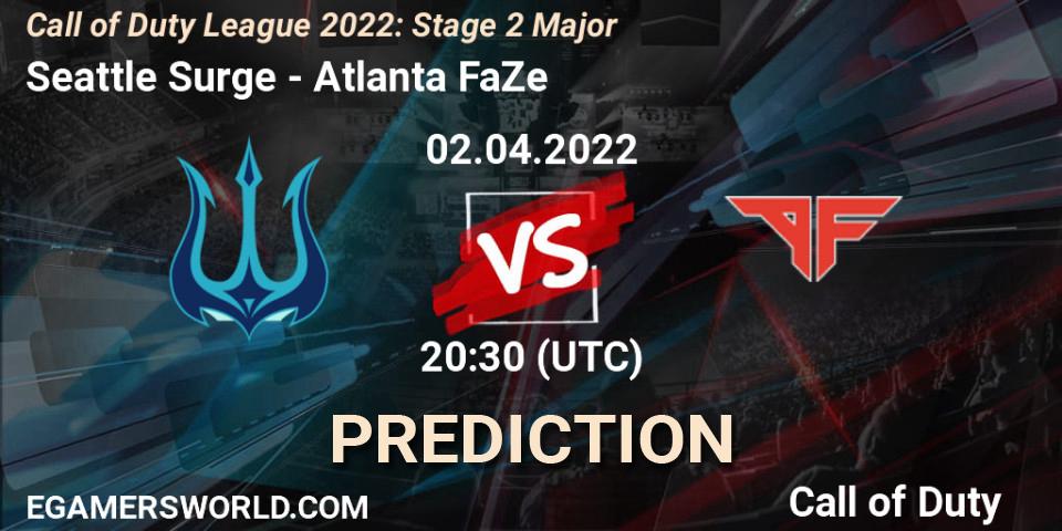Seattle Surge vs Atlanta FaZe: Match Prediction. 02.04.22, Call of Duty, Call of Duty League 2022: Stage 2 Major