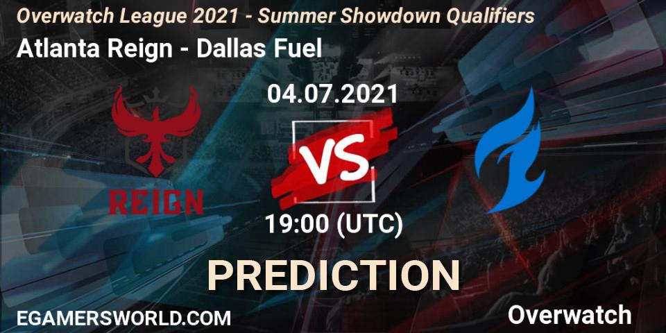 Atlanta Reign vs Dallas Fuel: Match Prediction. 04.07.2021 at 19:00, Overwatch, Overwatch League 2021 - Summer Showdown Qualifiers