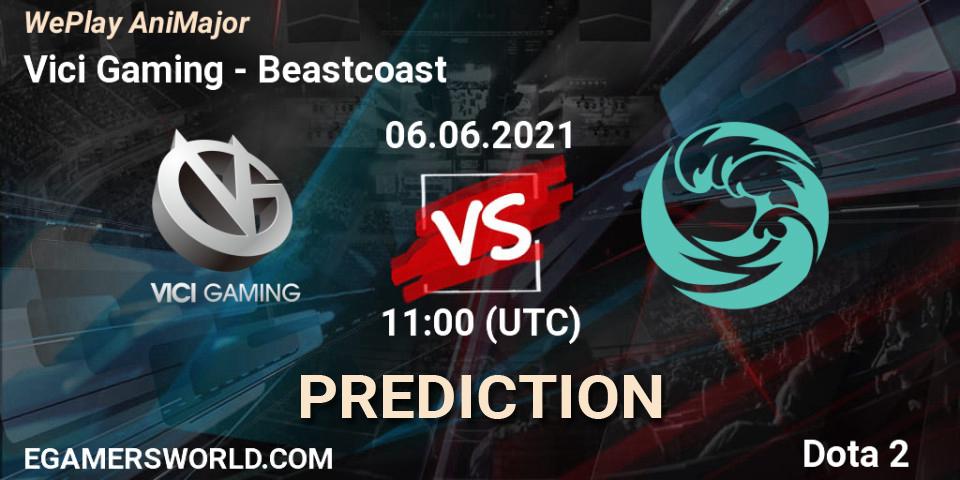 Vici Gaming vs Beastcoast: Match Prediction. 06.06.21, Dota 2, WePlay AniMajor 2021