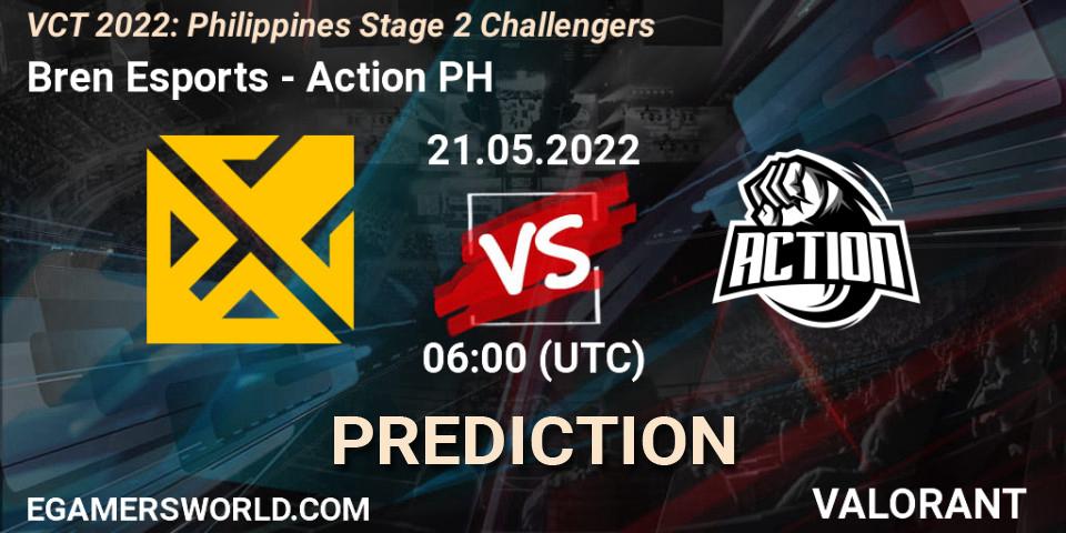 Bren Esports vs Action PH: Match Prediction. 21.05.2022 at 06:20, VALORANT, VCT 2022: Philippines Stage 2 Challengers