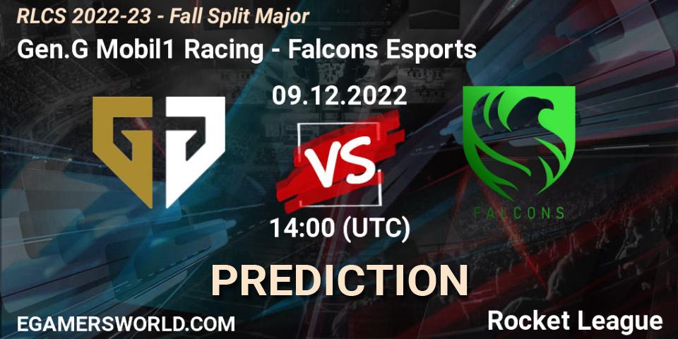 Gen.G Mobil1 Racing vs Falcons Esports: Match Prediction. 09.12.22, Rocket League, RLCS 2022-23 - Fall Split Major
