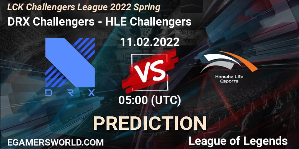 DRX Challengers vs HLE Challengers: Match Prediction. 11.02.2022 at 05:00, LoL, LCK Challengers League 2022 Spring