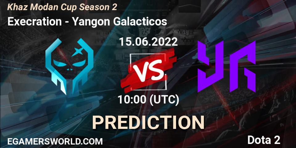 Execration vs Yangon Galacticos: Match Prediction. 15.06.2022 at 10:03, Dota 2, Khaz Modan Cup Season 2