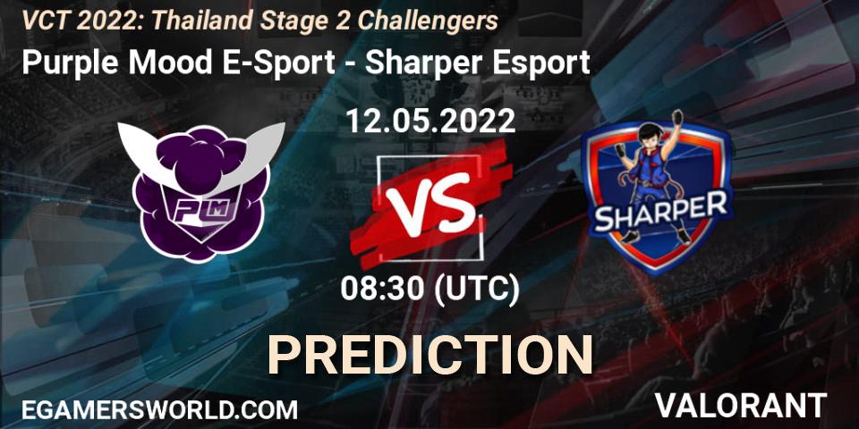 Purple Mood E-Sport vs Sharper Esport: Match Prediction. 12.05.2022 at 08:30, VALORANT, VCT 2022: Thailand Stage 2 Challengers