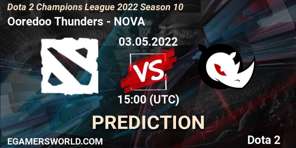 Ooredoo Thunders vs NOVA: Match Prediction. 03.05.2022 at 15:03, Dota 2, Dota 2 Champions League 2022 Season 10 