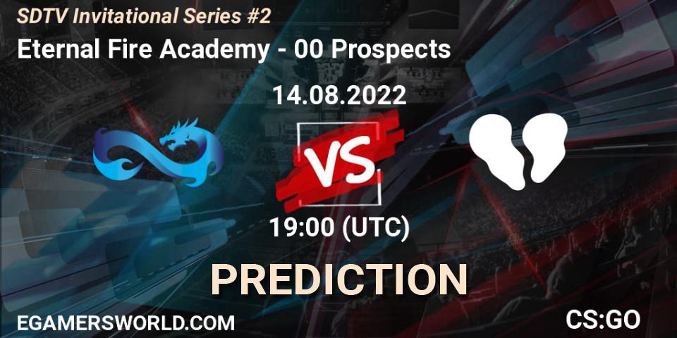 Eternal Fire Academy vs 00 Prospects: Match Prediction. 14.08.2022 at 19:00, Counter-Strike (CS2), SDTV Invitational Series #2