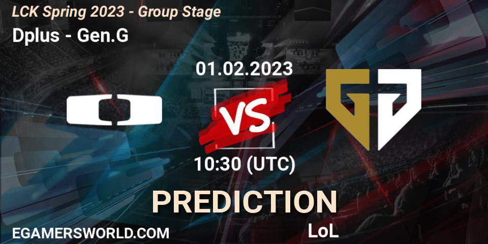 Dplus vs Gen.G: Match Prediction. 01.02.23, LoL, LCK Spring 2023 - Group Stage