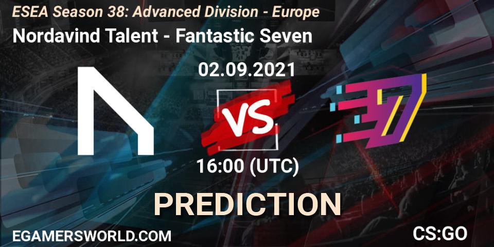 Nordavind Talent vs Fantastic Seven: Match Prediction. 02.09.2021 at 16:00, Counter-Strike (CS2), ESEA Season 38: Advanced Division - Europe