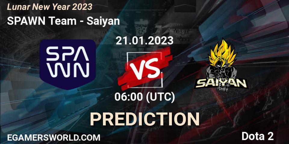 SPAWN Team vs Saiyan: Match Prediction. 21.01.23, Dota 2, Lunar New Year 2023