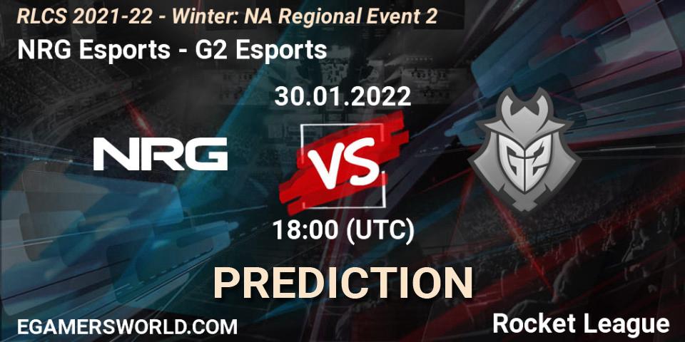 NRG Esports vs G2 Esports: Match Prediction. 30.01.22, Rocket League, RLCS 2021-22 - Winter: NA Regional Event 2
