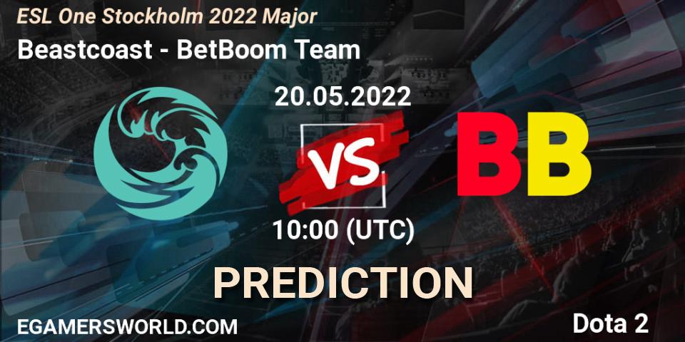 Beastcoast vs BetBoom Team: Match Prediction. 20.05.2022 at 10:00, Dota 2, ESL One Stockholm 2022 Major