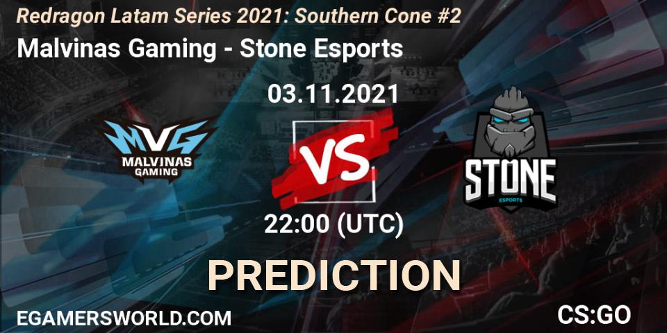 Malvinas Gaming vs Stone Esports: Match Prediction. 03.11.21, CS2 (CS:GO), Redragon Latam Series 2021: Southern Cone #2