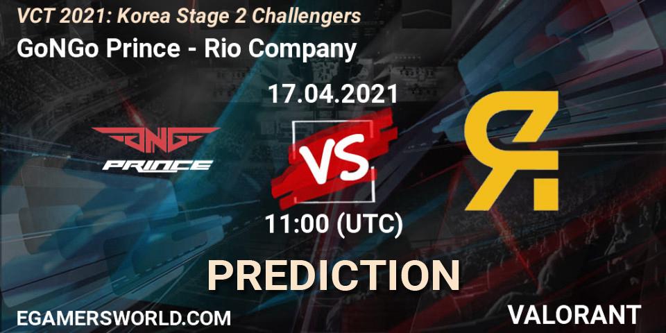GoNGo Prince vs Rio Company: Match Prediction. 17.04.2021 at 11:30, VALORANT, VCT 2021: Korea Stage 2 Challengers