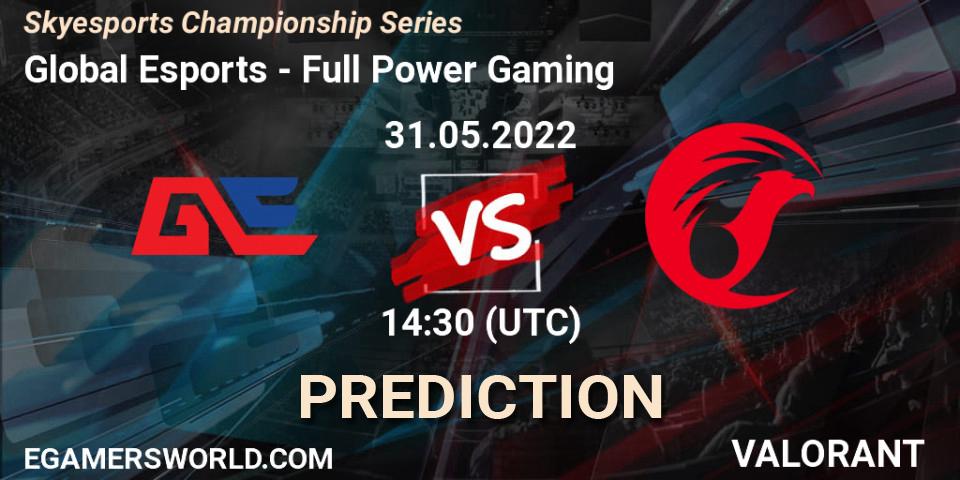 Global Esports vs Full Power Gaming: Match Prediction. 31.05.2022 at 16:10, VALORANT, Skyesports Championship Series