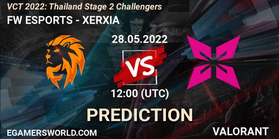 FW ESPORTS vs XERXIA: Match Prediction. 28.05.2022 at 12:00, VALORANT, VCT 2022: Thailand Stage 2 Challengers