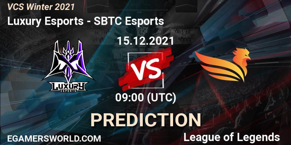 Luxury Esports vs SBTC Esports: Match Prediction. 15.12.2021 at 09:00, LoL, VCS Winter 2021
