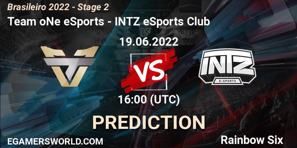 Team oNe eSports vs INTZ eSports Club: Match Prediction. 19.06.22, Rainbow Six, Brasileirão 2022 - Stage 2