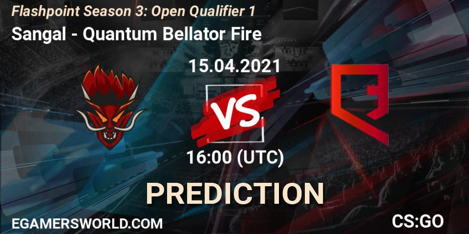 Sangal vs Quantum Bellator Fire: Match Prediction. 15.04.2021 at 16:10, Counter-Strike (CS2), Flashpoint Season 3: Open Qualifier 1