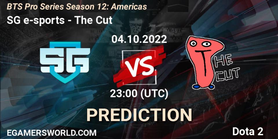 SG e-sports vs The Cut: Match Prediction. 04.10.22, Dota 2, BTS Pro Series Season 12: Americas
