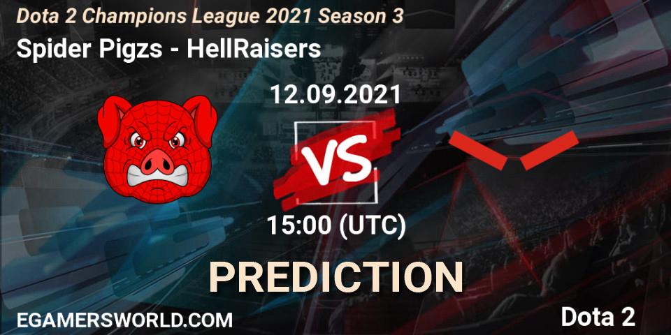 Spider Pigzs vs HellRaisers: Match Prediction. 12.09.2021 at 15:50, Dota 2, Dota 2 Champions League 2021 Season 3