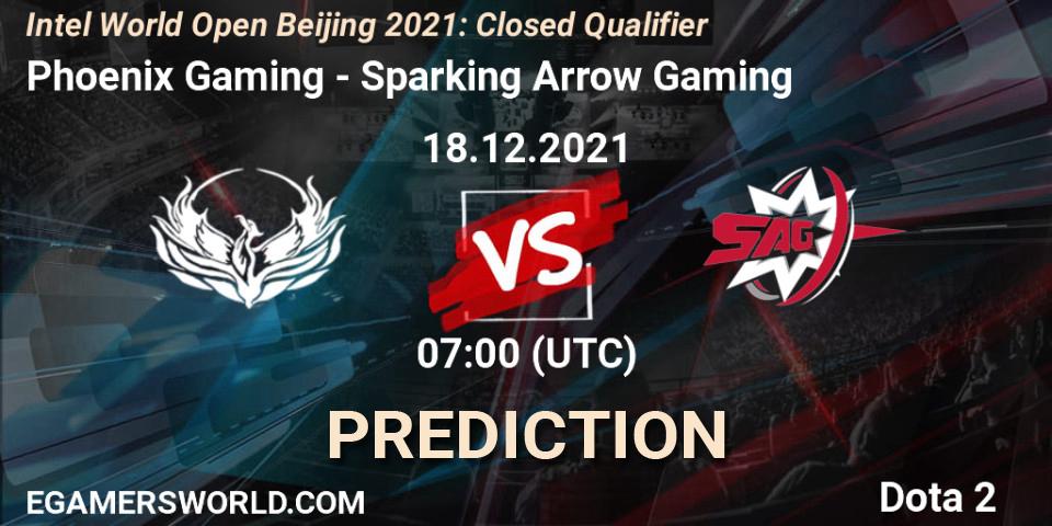 Phoenix Gaming vs Sparking Arrow Gaming: Match Prediction. 18.12.2021 at 07:01, Dota 2, Intel World Open Beijing: Closed Qualifier