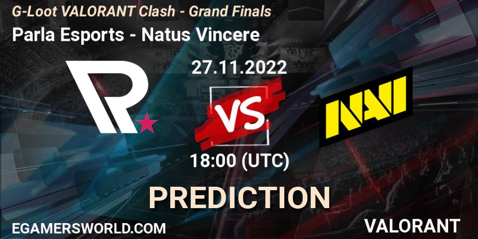 Parla Esports vs Natus Vincere: Match Prediction. 27.11.22, VALORANT, G-Loot VALORANT Clash - Grand Finals